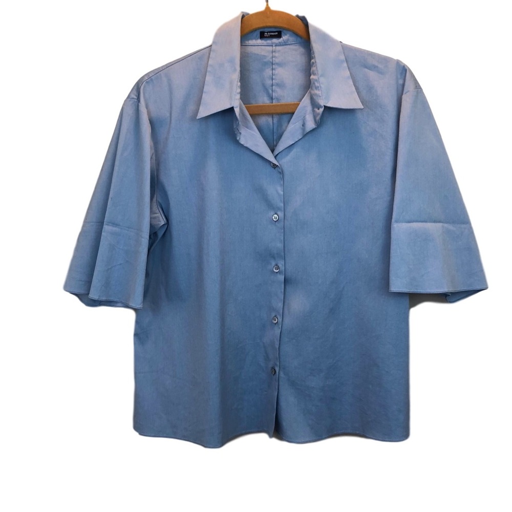 Jil Sander | blue button up blouse